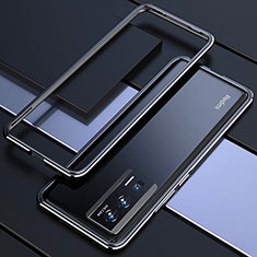 Custodia Lusso Alluminio Laterale Cover per Xiaomi Poco F5 Pro 5G Nero