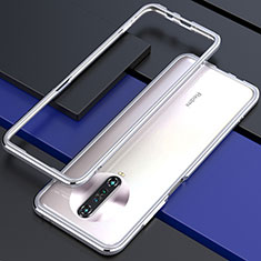 Custodia Lusso Alluminio Laterale Cover per Xiaomi Redmi K30 4G Argento