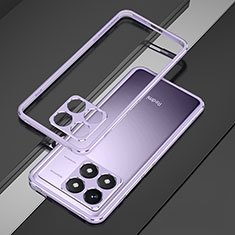 Custodia Lusso Alluminio Laterale Cover per Xiaomi Redmi K70 5G Viola