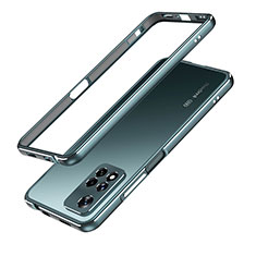 Custodia Lusso Alluminio Laterale Cover per Xiaomi Redmi Note 11 Pro+ Plus 5G Verde Notte