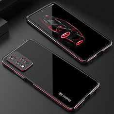 Custodia Lusso Alluminio Laterale Cover S01 per Xiaomi Mi 11i 5G (2022) Rosso e Nero