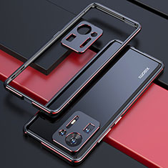 Custodia Lusso Alluminio Laterale Cover S01 per Xiaomi Mi Mix 4 5G Rosso e Nero