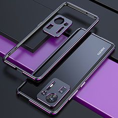 Custodia Lusso Alluminio Laterale Cover S01 per Xiaomi Mi Mix 4 5G Viola