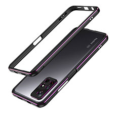 Custodia Lusso Alluminio Laterale Cover S01 per Xiaomi Redmi Note 11T 5G Viola