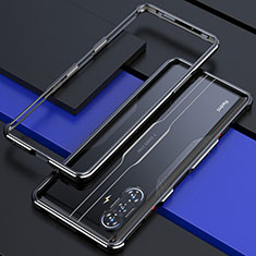 Custodia Lusso Alluminio Laterale Cover S02 per Xiaomi Poco F3 GT 5G Nero