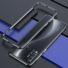 Custodia Lusso Alluminio Laterale Cover T01 per Huawei Nova 5i Nero