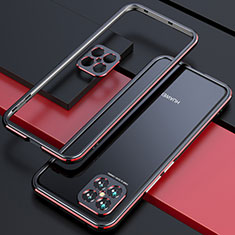 Custodia Lusso Alluminio Laterale Cover T01 per Huawei Nova 8 SE 5G Rosso e Nero