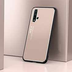 Custodia Lusso Alluminio Laterale Cover T03 per Huawei Nova 5 Pro Oro