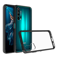 Custodia Lusso Alluminio Laterale Specchio 360 Gradi Cover K01 per Huawei Honor 20 Pro Nero