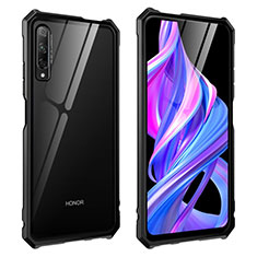 Custodia Lusso Alluminio Laterale Specchio 360 Gradi Cover M01 per Huawei Honor 9X Pro Nero