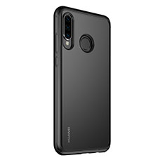 Custodia Lusso Alluminio Laterale Specchio 360 Gradi Cover M01 per Huawei P30 Lite Nero