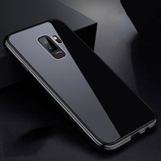 Custodia Lusso Alluminio Laterale Specchio 360 Gradi Cover M01 per Samsung Galaxy S9 Plus Nero