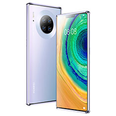 Custodia Lusso Alluminio Laterale Specchio 360 Gradi Cover M04 per Huawei Mate 30 Pro 5G Viola