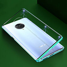 Custodia Lusso Alluminio Laterale Specchio 360 Gradi Cover M04 per Vivo Nex 3 Verde