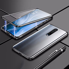 Custodia Lusso Alluminio Laterale Specchio 360 Gradi Cover M04 per Xiaomi Redmi K30 4G Nero