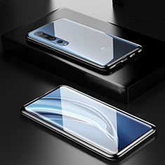 Custodia Lusso Alluminio Laterale Specchio 360 Gradi Cover M05 per Xiaomi Mi 10 Pro Nero