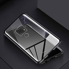 Custodia Lusso Alluminio Laterale Specchio 360 Gradi Cover M07 per Huawei Mate 30 Lite Nero