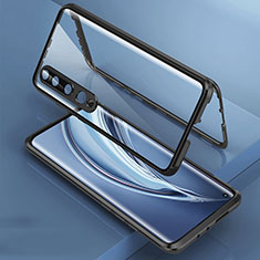 Custodia Lusso Alluminio Laterale Specchio 360 Gradi Cover M09 per Xiaomi Mi 10 Nero