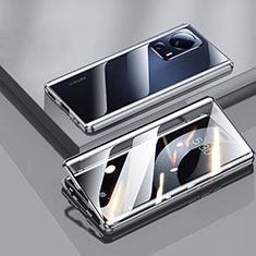 Custodia Lusso Alluminio Laterale Specchio 360 Gradi Cover P01 per Xiaomi Civi 2 5G Nero