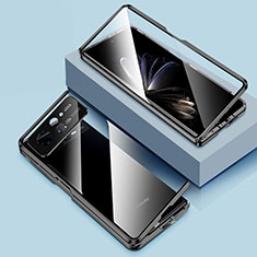 Custodia Lusso Alluminio Laterale Specchio 360 Gradi Cover P01 per Xiaomi Mix Fold 2 5G Nero