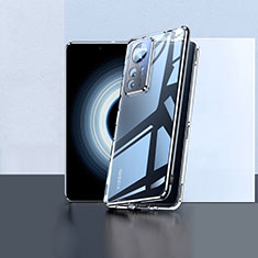 Custodia Lusso Alluminio Laterale Specchio 360 Gradi Cover P02 per Xiaomi Mi 12T 5G Nero