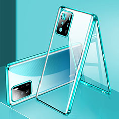 Custodia Lusso Alluminio Laterale Specchio 360 Gradi Cover P03 per Xiaomi Poco X3 GT 5G Verde