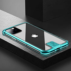 Custodia Lusso Alluminio Laterale Specchio 360 Gradi Cover per Apple iPhone 11 Pro Max Verde