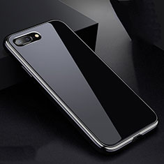 Custodia Lusso Alluminio Laterale Specchio 360 Gradi Cover per Apple iPhone 7 Plus Argento