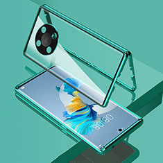 Custodia Lusso Alluminio Laterale Specchio 360 Gradi Cover per Huawei Honor Magic4 Lite 5G Verde