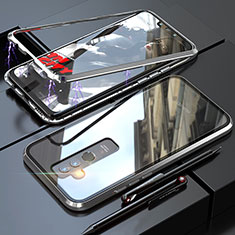 Custodia Lusso Alluminio Laterale Specchio 360 Gradi Cover per Huawei Mate 20 Lite Argento