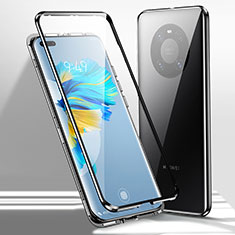 Custodia Lusso Alluminio Laterale Specchio 360 Gradi Cover per Huawei Mate 40E Pro 5G Nero