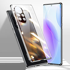 Custodia Lusso Alluminio Laterale Specchio 360 Gradi Cover per Huawei Nova 8 5G Nero