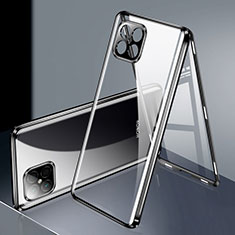 Custodia Lusso Alluminio Laterale Specchio 360 Gradi Cover per Huawei Nova 8 SE 4G Nero