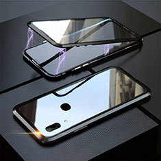 Custodia Lusso Alluminio Laterale Specchio 360 Gradi Cover per Huawei P Smart Z Nero