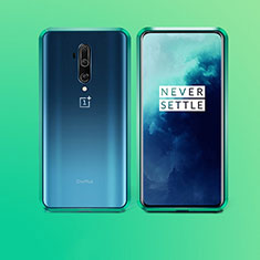 Custodia Lusso Alluminio Laterale Specchio 360 Gradi Cover per OnePlus 7T Pro Verde