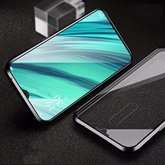 Custodia Lusso Alluminio Laterale Specchio 360 Gradi Cover per Oppo A9X Nero