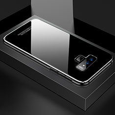 Custodia Lusso Alluminio Laterale Specchio 360 Gradi Cover per Samsung Galaxy Note 9 Argento