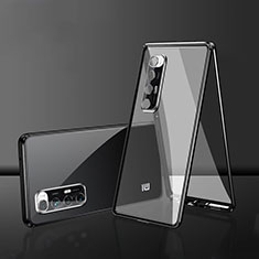 Custodia Lusso Alluminio Laterale Specchio 360 Gradi Cover per Xiaomi Mi 10S 5G Nero