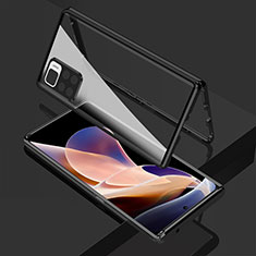 Custodia Lusso Alluminio Laterale Specchio 360 Gradi Cover per Xiaomi Mi 11i 5G (2022) Nero