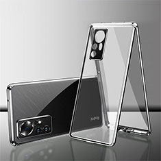 Custodia Lusso Alluminio Laterale Specchio 360 Gradi Cover per Xiaomi Mi 12S Pro 5G Argento