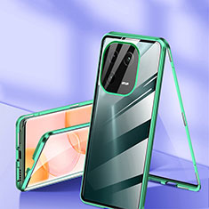 Custodia Lusso Alluminio Laterale Specchio 360 Gradi Cover per Xiaomi Mi 13 5G Verde