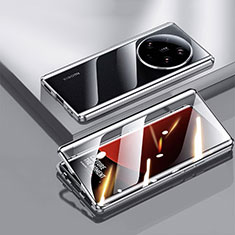 Custodia Lusso Alluminio Laterale Specchio 360 Gradi Cover per Xiaomi Mi 13 Ultra 5G Nero