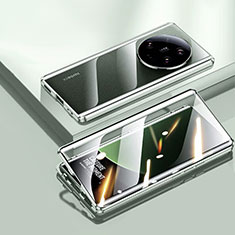 Custodia Lusso Alluminio Laterale Specchio 360 Gradi Cover per Xiaomi Mi 13 Ultra 5G Verde