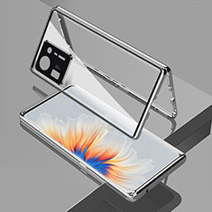 Custodia Lusso Alluminio Laterale Specchio 360 Gradi Cover per Xiaomi Mi Mix 4 5G Argento