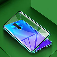 Custodia Lusso Alluminio Laterale Specchio 360 Gradi Cover per Xiaomi Redmi K30i 5G Verde