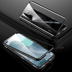 Custodia Lusso Alluminio Laterale Specchio 360 Gradi Cover T01 per Huawei Nova 6 5G Nero