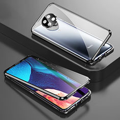 Custodia Lusso Alluminio Laterale Specchio 360 Gradi Cover T01 per Xiaomi Redmi K30 Pro 5G Nero