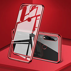 Custodia Lusso Alluminio Laterale Specchio 360 Gradi Cover T02 per Huawei P30 Lite XL Rosso