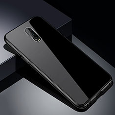 Custodia Lusso Alluminio Laterale Specchio 360 Gradi Cover T02 per Oppo R17 Pro Nero