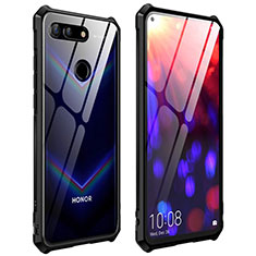 Custodia Lusso Alluminio Laterale Specchio 360 Gradi Cover T03 per Huawei Honor View 20 Nero